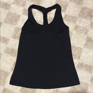 lululemon athletica Black Racerback Tank Top